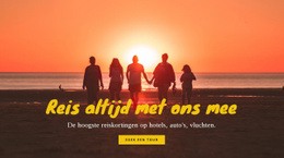 Reis Altijd Met Ons Mee - WordPress-Thema Slepen En Neerzetten