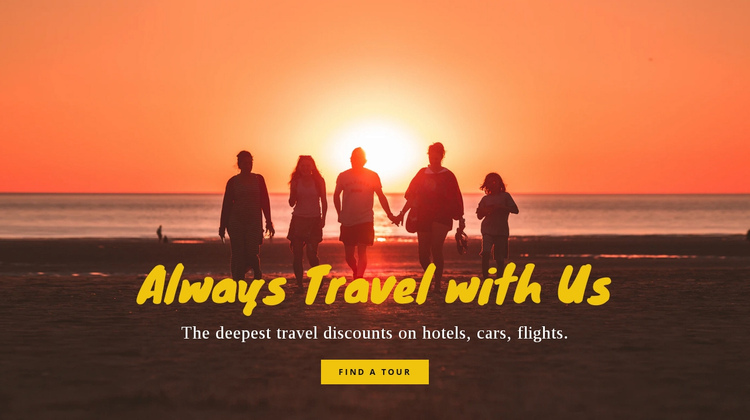 Always Travel with Us One Page Template