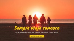 Sempre Viaje Conosco Modelo De Site Responsivo