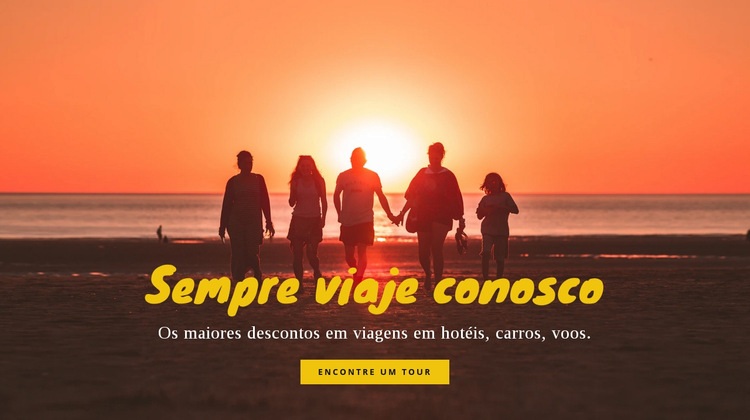 Sempre viaje conosco Modelo HTML