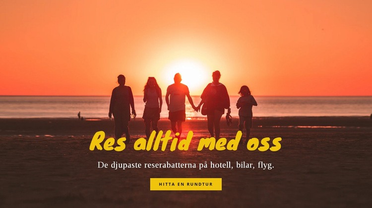 Res alltid med oss Webbplats mall