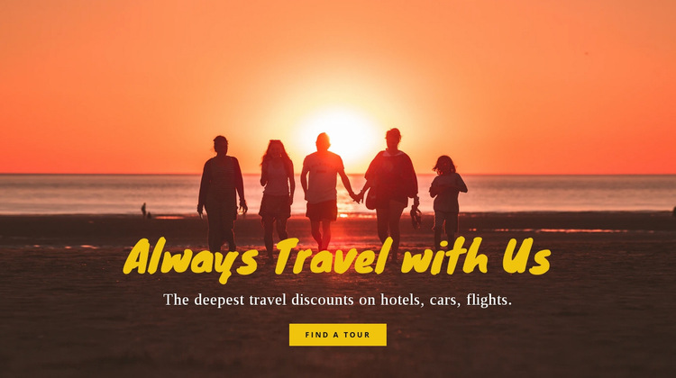 Always Travel with Us Website Builder Templates