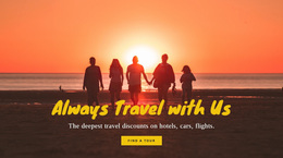 Ready To Use Site Design For Always Travel With Us