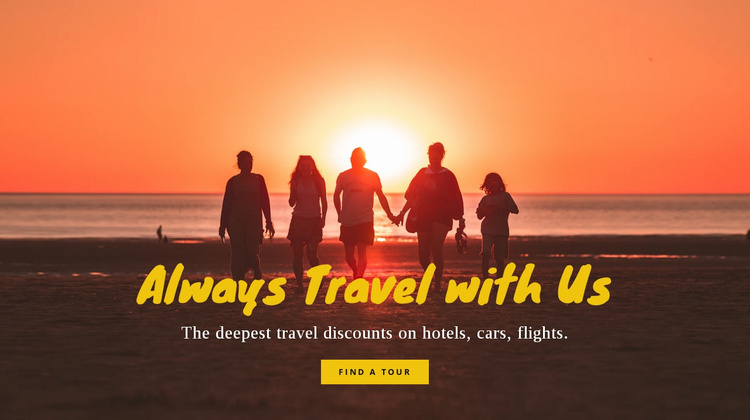 Always Travel with Us Landing Page