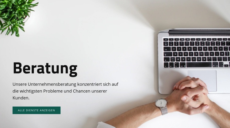 Unterstützung bei der Implementierung und Unterstützung HTML-Vorlage