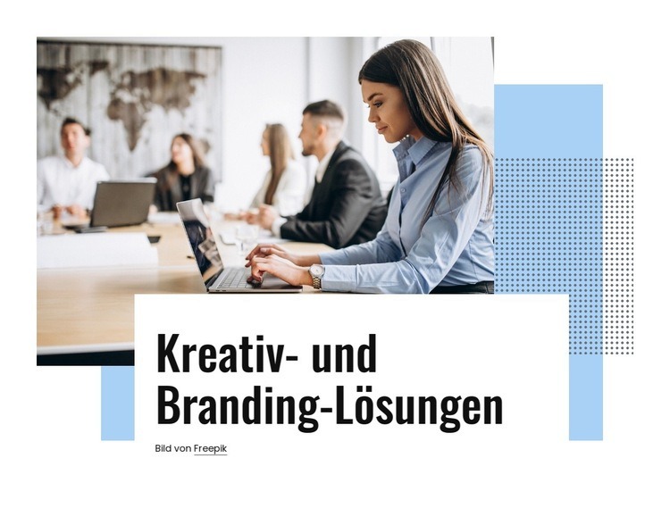 Kreativ- und Branding-Lösungen Landing Page