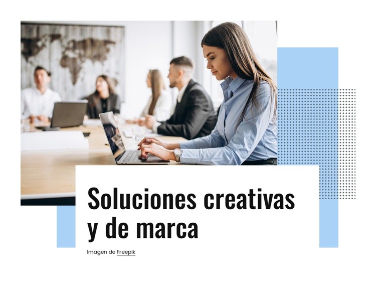 Soluciones creativas y de marca. Plantilla CSS