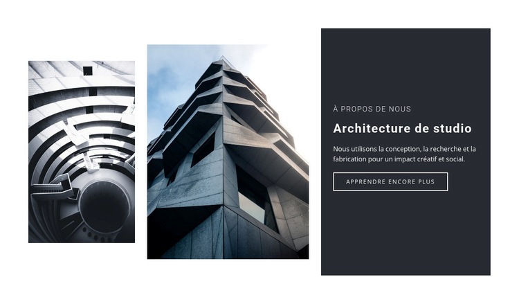 Les signes de vie en architecture Maquette de site Web