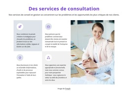 Grille Avec Icônes Et Textes - Modèle De Page HTML