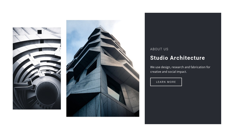 The signs of life in architecture HTML5 Template