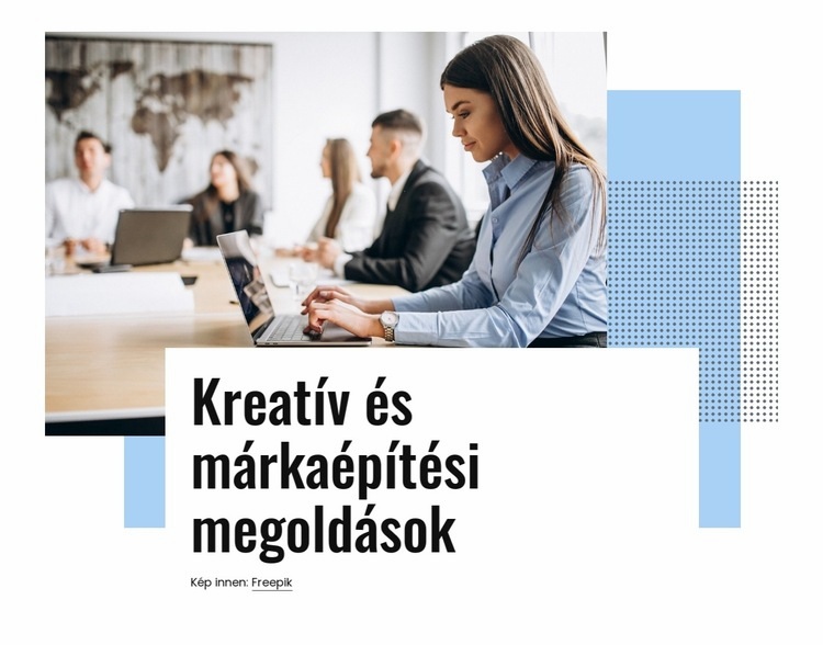 Kreatív és márkaépítési megoldások HTML Sablon