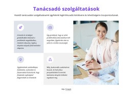 Platformsablon Indítása A(Z) Rács Ikonokkal És Szövegekkel Számára