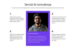 Sezioni Della Home Page Per Aiutiamo I Team Ad Accettare Il Cambiamento