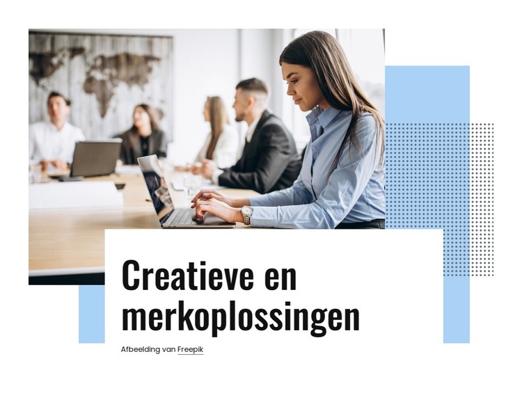 Creatieve en merkoplossingen CSS-sjabloon