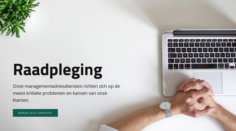 Helpt u bij de implementatie en ondersteuning HTML-sjabloon