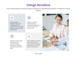 Siatka Z Ikonami I Tekstami - Przeciągnij I Upuść Motyw WordPress