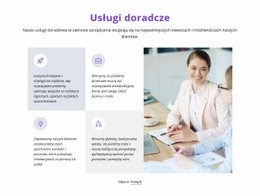 Najlepsza Witryna Internetowa Dla Siatka Z Ikonami I Tekstami