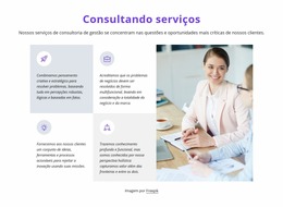 Grade Com Ícones E Textos - Modelo Joomla Criativo E Multifuncional