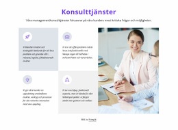 Bästa Webbplatsen För Rutnät Med Ikoner Och Texter