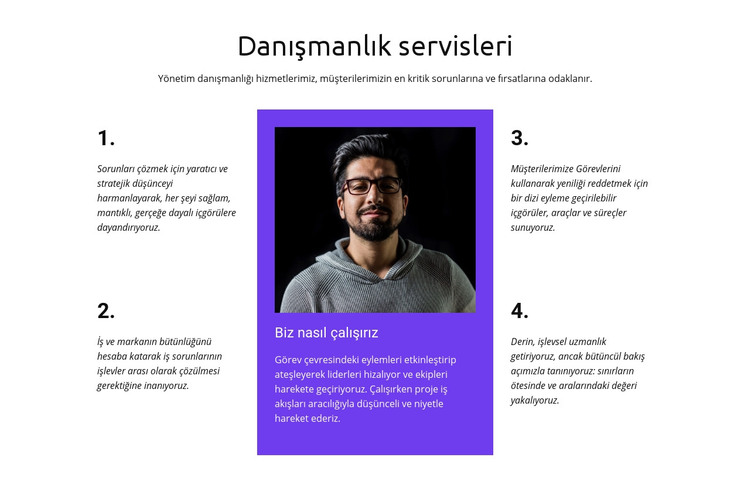  Ekiplerin değişimi kucaklamasına yardımcı oluyoruz HTML Şablonu