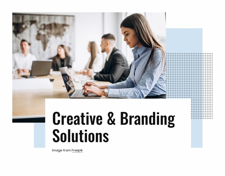 Creative and branding solutions Website Mockup