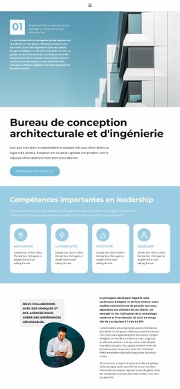 De La Conception À La Réalisation - Modèle Professionnel Personnalisable D'Une Page