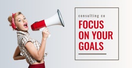 Focus On Your Goals Site Templates