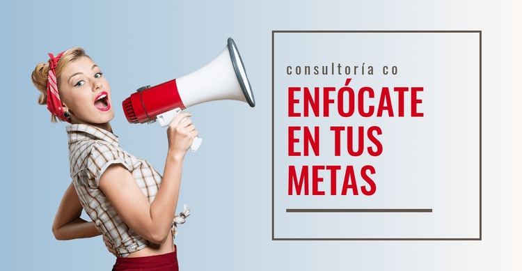 Enfócate en tus metas Plantilla HTML5