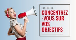 Conception De Site Prête À L'Emploi Pour Concentrez-Vous Sur Vos Objectifs