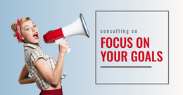 Focus On Your Goals - Homepage Layout