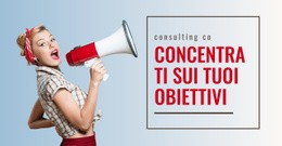 Concentrati Sui Tuoi Obiettivi - Modello HTML Gratuito