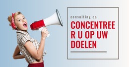 Concentreer U Op Uw Doelen - Prachtige HTML5-Sjabloon