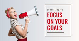 Focus On Your Goals - Simple Webpage Design