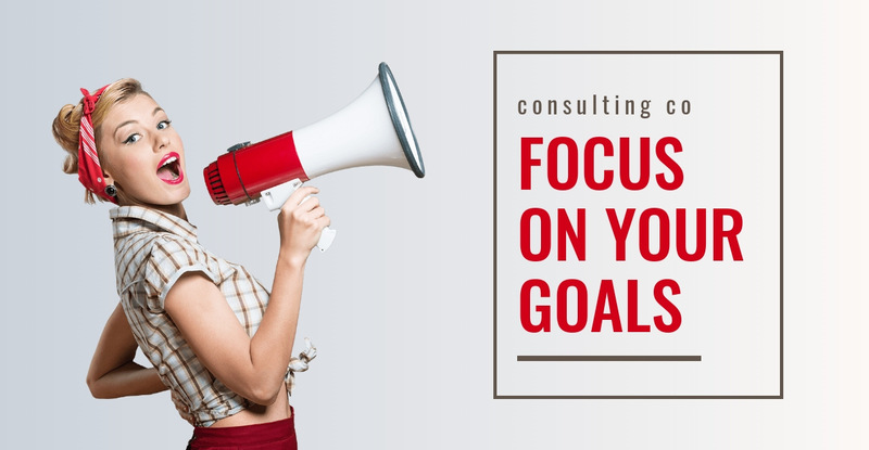 Focus on your goals  Wix Template Alternative