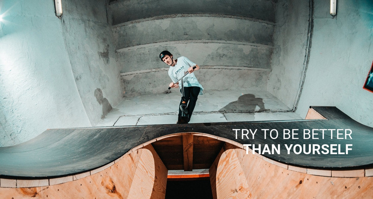 Try to be better than yourself Website Design