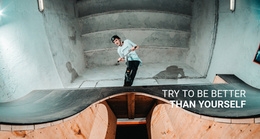 Most Creative Landing Page For Try To Be Better Than Yourself