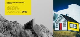 Design De Site Para Design De Interiores Moderno