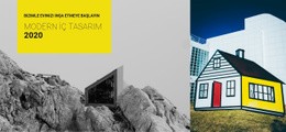 Modern Iç Tasarım Için Web Sitesi Tasarımı