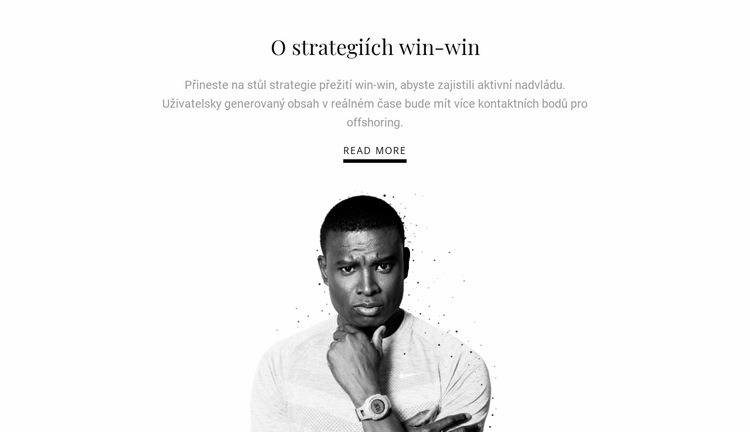 O obchodních strategiích Šablona HTML