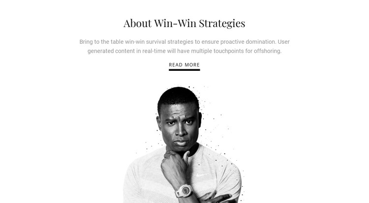 About business strategies  HTML Template