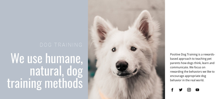 Humane training HTML5 Template