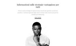 Informazioni Sulle Strategie Aziendali - Costruttore Di Siti Web