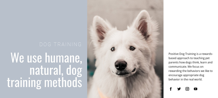 Humane training One Page Template