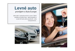 Levné Auto Na Pronájem - Nejlepší HTML Šablona