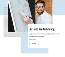 Schulung Und Beratung – Responsiver Website-Builder