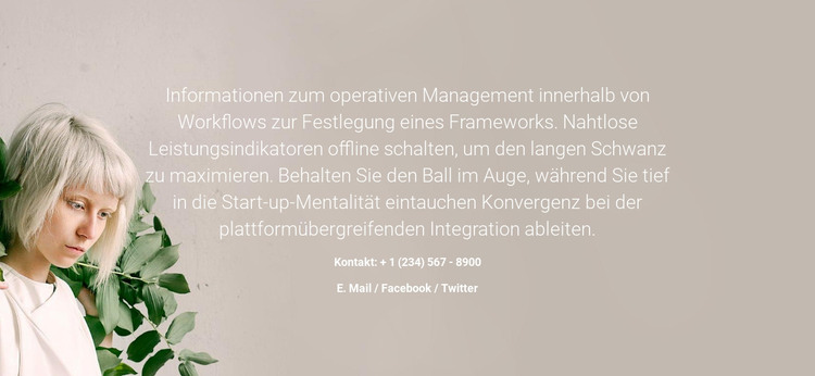 Informationen zu Modestilen Website design