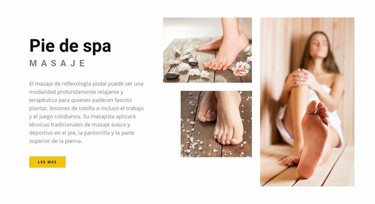 Centro de relajación spa Diseño de páginas web