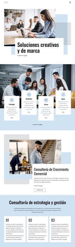 Herramienta De Maquetación De Sitio Web Para Consultoría De Crecimiento Comercial.