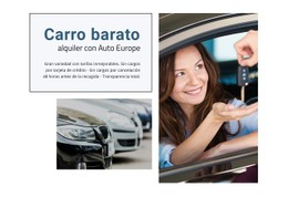 Página HTML Para Coche De Alquiler Barato