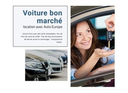 Voiture De Location Bon Marché - HTML Layout Builder